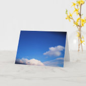 White Clouds & Blue Sky Karte (Gelbe Blume)