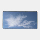 White Clouds Blue Sky Modernes Foto Schreibtischunterlage (Vorderseite)