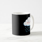 White Clouds Rain Drop Costume Christmas Halloween Kaffeetasse (VorderseiteRechts)