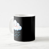 White Clouds Rain Drop Costume Christmas Halloween Kaffeetasse (Vorderseite Links)