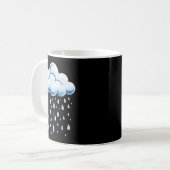 White Clouds Rain Drop Shirt Adult Kids Men Women Kaffeetasse (Vorderseite Links)
