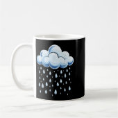 White Clouds Rain Drop Shirt Adult Kids Men Women Kaffeetasse (Links)