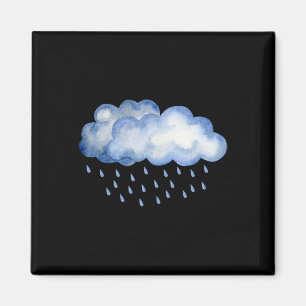 White Clouds Regen Drop Kostüme WeihnachtsHallowee Magnet