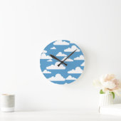 WHITE CLOUDS RUNDE WANDUHR (Zuhause)