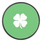 White Clover Leaf Hockey Puck (Vorderseite)