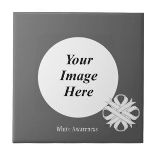 White Clover Ribbon Template von Kenneth Yoncich Fliese