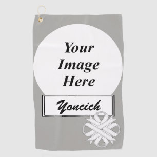 White Clover Ribbon von Kenneth Yoncich Golfhandtuch
