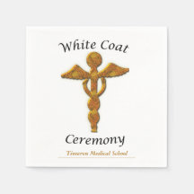 White Coat Ceremony Gold Medical, Square Gift Item