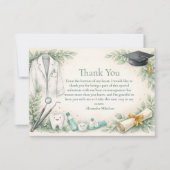 White Coat Dentist Graduation Celebration Dankeskarte (Vorderseite)