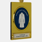 White Coat Medical Science Doktor Banner-Ornament Gold (Rechts)