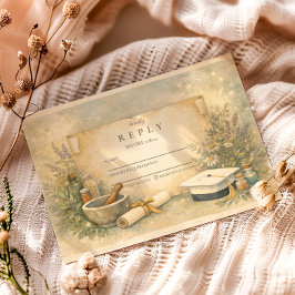 White Coat Pharmacy Graduation RSVP Karte