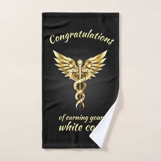 White Coat Zeremonie Gold Medical Handtuch (Handtuch)