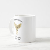 White Coat Zeremonie Gold Medical Kaffeetasse (Vorderseite Links)