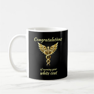 White Coat Zeremonie Gold Medical Kaffeetasse