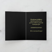 White Coat Zeremonie Gold Medical Karte (Innenseite)