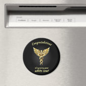 White Coat Zeremonie Gold Medical Magnet (In Situ (Geschirrspüler))