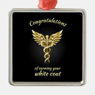 White Coat Zeremonie Gold Medical Ornament Aus Metall