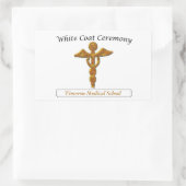 White Coat Zeremonie Gold Medizin, Custom Stickers (Tasche)