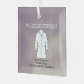 White Coat Zeremonie Keepake Arzt Doktor Ornament Aus Glas (Vorderseite links)