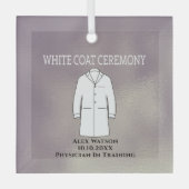 White Coat Zeremonie Keepake Arzt Doktor Ornament Aus Glas (Vorderseite)