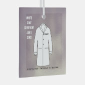 White Coat Zeremonie Keepake Arzt Doktor Ornament Aus Glas (Vorderseite Rechts)