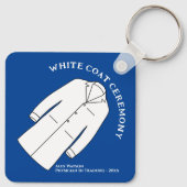 White Coat Zeremonie Keepake Arzt Doktor Schlüsselanhänger (Rückseite)