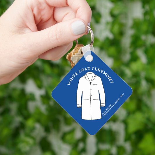 White Coat Zeremonie Keepake Arzt Doktor Schlüsselanhänger (Hand)