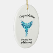 White Coat Zeremonie Kristall Medical Keramik Ornament (Rechts)