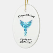 White Coat Zeremonie Kristall Medical Keramik Ornament (Links)
