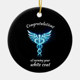 White Coat Zeremonie Kristall Medical Keramik Ornament