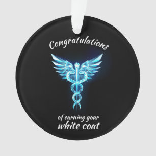 White Coat Zeremonie Kristall Medical Ornament