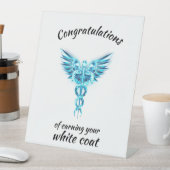 White Coat Zeremonie Kristall Medical Sockelschild (In Situ)