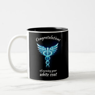 White Coat Zeremonie Kristall Medical Zweifarbige Tasse