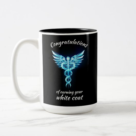 White Coat Zeremonie Kristall Medical Zweifarbige Tasse (Links)