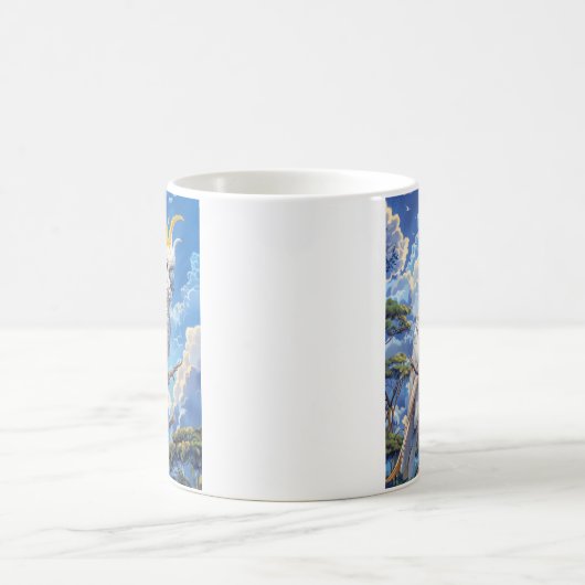 White cockatoo kaffeetasse (Mittel)