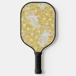 White Cockatoos and Lemons Pickleball Schläger