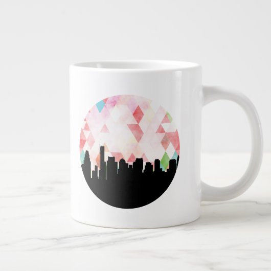 White Coffee Tasse 20 oz Grosse Keramik Kaffee Tas (Rechts)