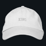 White Color King Text Versatile Style und Look-Hat Bestickte Baseballkappe<br><div class="desc">Machen Sie eine Aussage mit der bestickten Kappe "KING",  die für diejenigen,  die sich mit Selbstvertrauen tragen. Egal,  ob Sie im Fitnessraum trainieren,  einen lässigen Tag verbringen oder eine Touch zum Outfit hinzufügen - diese Kappe ist ein absolutes Muss. Kaufe deine noch heute! Nur im Paasam Store</div>