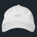 White Color King Text Versatile Style und Look-Hat Bestickte Baseballkappe<br><div class="desc">Machen Sie eine Aussage mit der bestickten Kappe "KING",  die für diejenigen,  die sich mit Selbstvertrauen tragen. Egal,  ob Sie im Fitnessraum trainieren,  einen lässigen Tag verbringen oder eine Touch zum Outfit hinzufügen - diese Kappe ist ein absolutes Muss. Kaufe deine noch heute! Nur im Paasam Store</div>