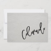 White Colorado Passport Danke Karte (Rückseite)