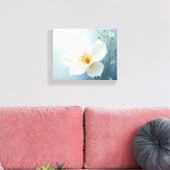 White colour flower painting arts leinwanddruck (Insitu (Wohnzimmer))