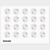 white company logo thank you stickers (Blatt)