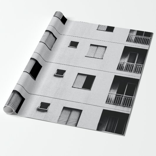 White concrete building geschenkpapier (Ungerollt)