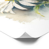 White Conefwers Art Print Poster (Ecke)