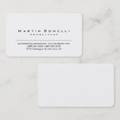 White Consultant-Visitenkarte mit abgerundeter Eck Visitenkarte (Vorne/Hinten)