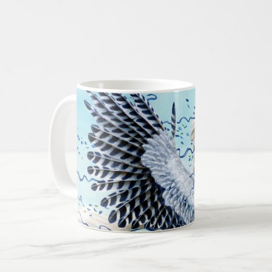 White Cory Pegasus Kaffeetasse (Vorderseite Links)