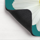 White Cosmos-Blume Mousepad (Ecke)