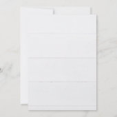 White Cosmos On Wood Vow Renewal Einladung (Rückseite)