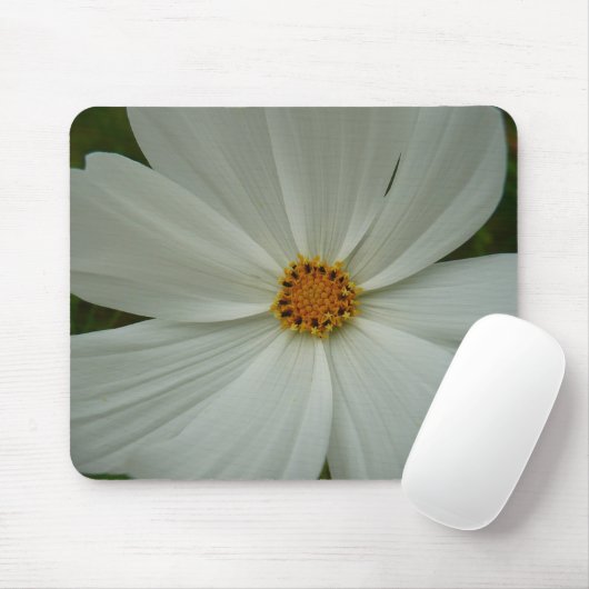 White Cosmos Sommer-Wildblume Mousepad (Mit Mouse)