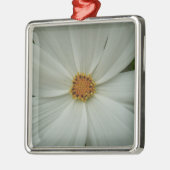 White Cosmos Sommer-Wildblume Ornament Aus Metall (Links)